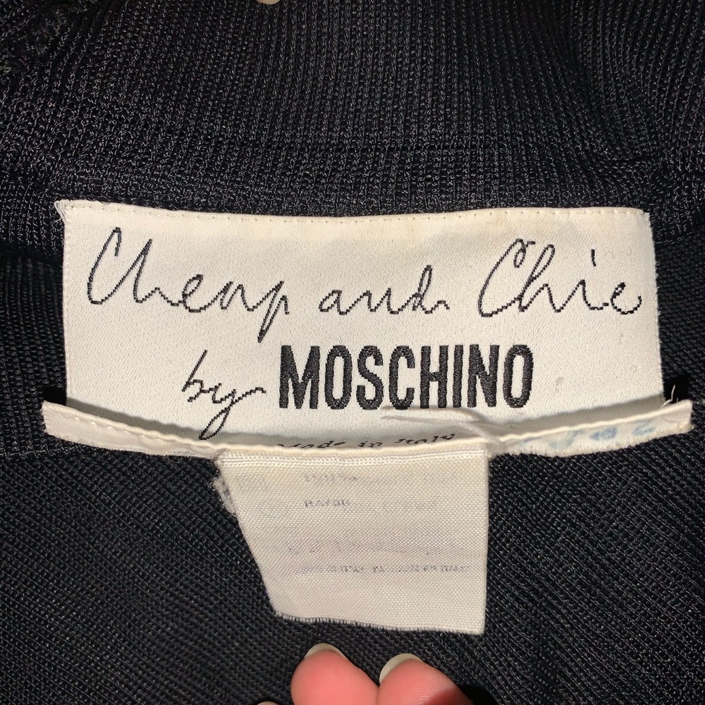 MOSCHINO BLACK PANTS W LACE